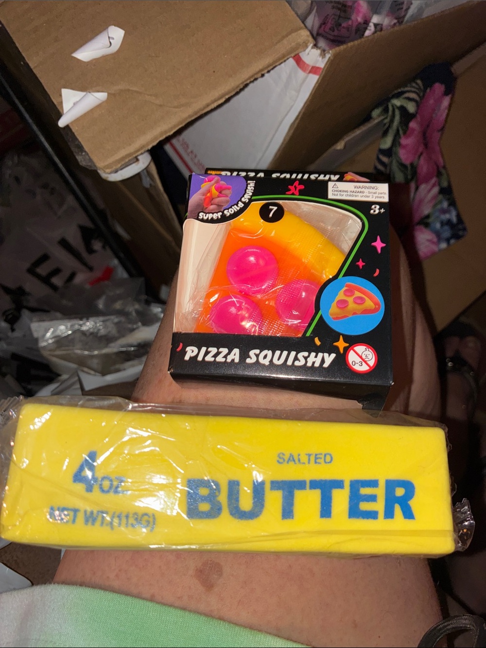 Pizza and butter Squishy Toys